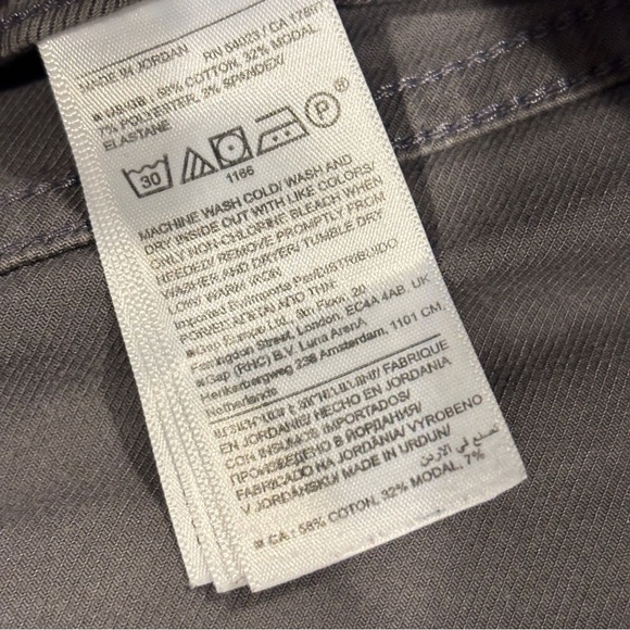 Banana Republic Men's Slim Twill Traveler Pants Mid Gray Size 34 - Picture 4 of 12